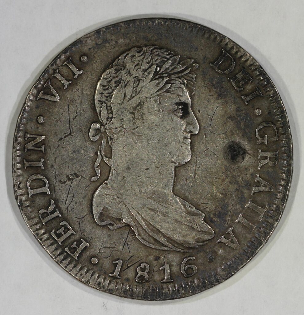 1816 Mo JJ Mexico Silver 8 Reales Ferdinand VII Spanish Colonial - J ...