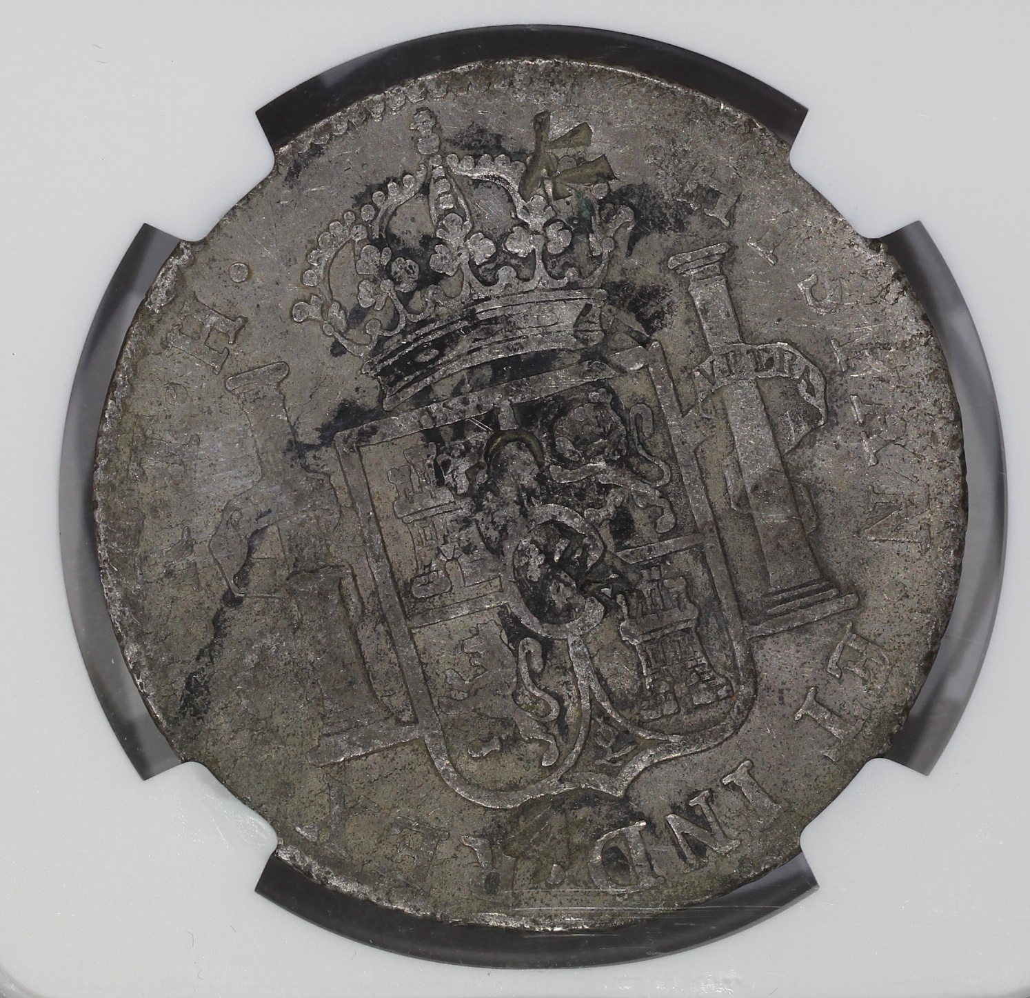 1805 Mo TH Mexico Silver 8 Reales NGC Fine Chopmarked Charles IIII Ink ...