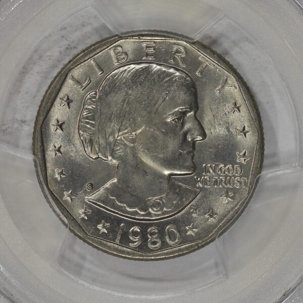 1980-S $1 Susan B Anthony Dollar PCGS MS65 SBA - Image 3