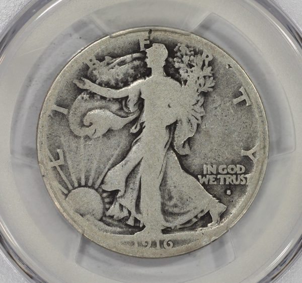 1916-S 50c Silver Walking Liberty Half Dollar PCGS AG03 - Image 3