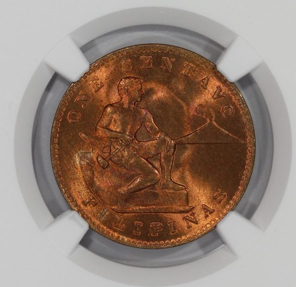 1944-S U.S. Philippines 1 Centavo Coin NGC MS66RB - Image 3