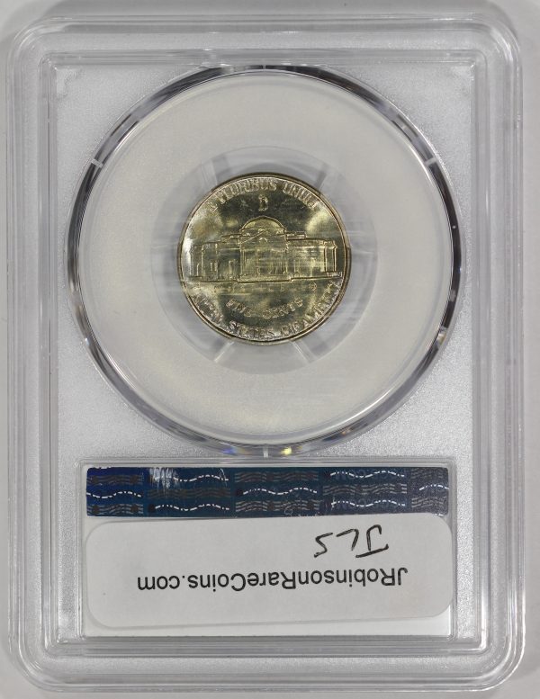1943-D 5c Silver Jefferson War Nickel PCGS MS66FS Full Steps Toned - Image 4