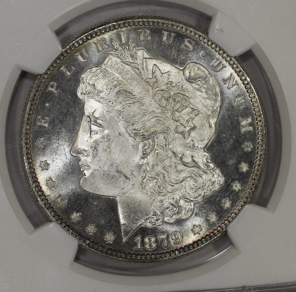 1879-S $1 Morgan Silver Dollar NGC MS65 Flashy Coin - Image 3