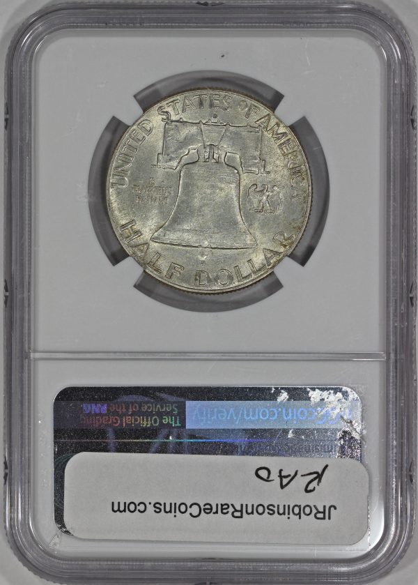 1948-D 50c Silver Franklin Half Dollar NGC MS63 FBL Full Bell Lines - Image 4