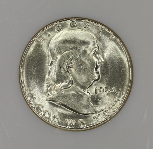 1954-S 50c Silver Franklin Half Dollar NGC MS65 Gem 90% Silver Coin - Image 3