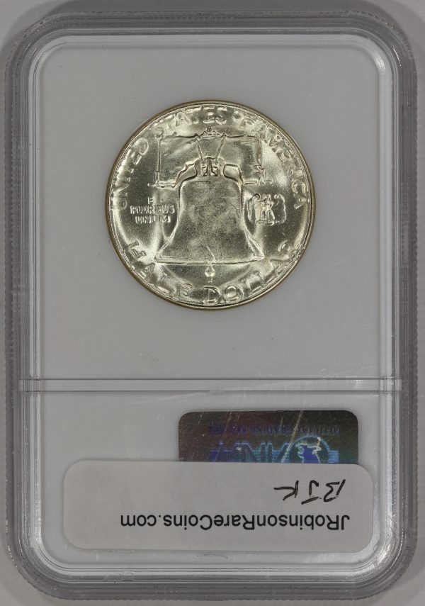 1954-S 50c Silver Franklin Half Dollar NGC MS65 Gem 90% Silver Coin - Image 4