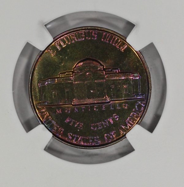 1957 5c Jefferson Nickel Proof Coin NGC PF67 Wild and Colorful Toning - Image 7