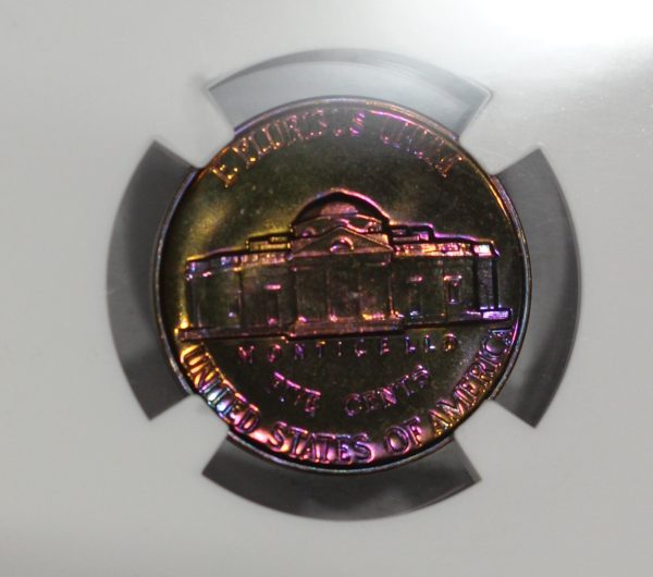 1957 5c Jefferson Nickel Proof Coin NGC PF67 Wild and Colorful Toning - Image 8