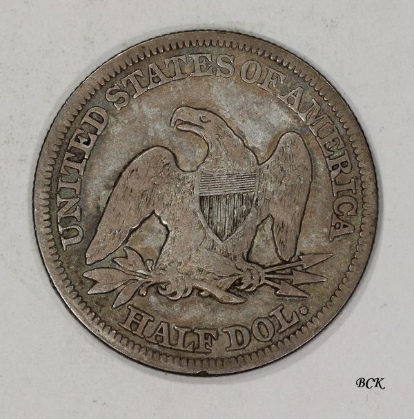 1855 Arrows 50c Liberty Seated Silver Half Dollar - Image 3
