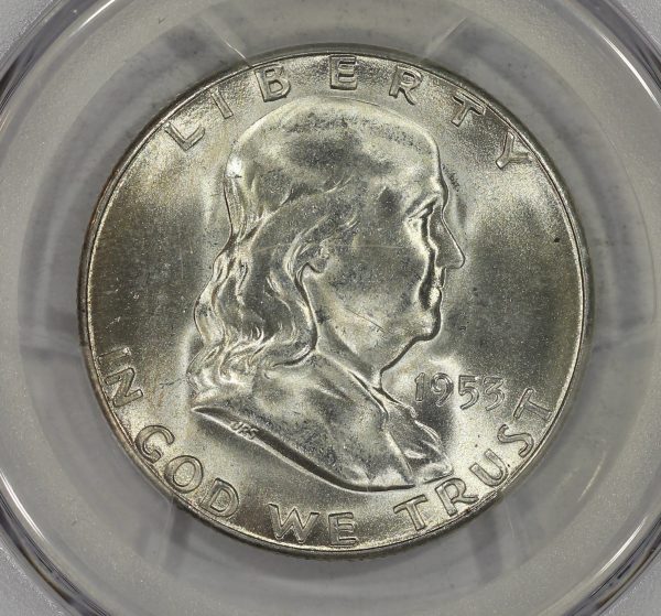1953-S 50c Silver Franklin Half Dollar PCGS MS65 - Image 3