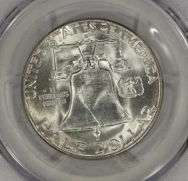1953-S 50c Silver Franklin Half Dollar PCGS MS65 - Image 5