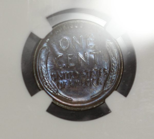 1916-S 1c Lincoln Wheat Cent NGC MS64BN Colorful Blue Toning - Image 7