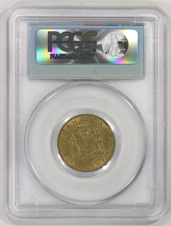 1966 Jamaica Half Penny PCGS 9-11-2001 World Trade Center Ground Zero Recovery WTC AU/UNC - Image 4