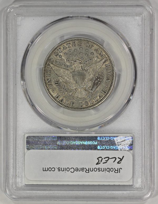 1912 50c Silver Barber Half Dollar PCGS XF45 - Image 4