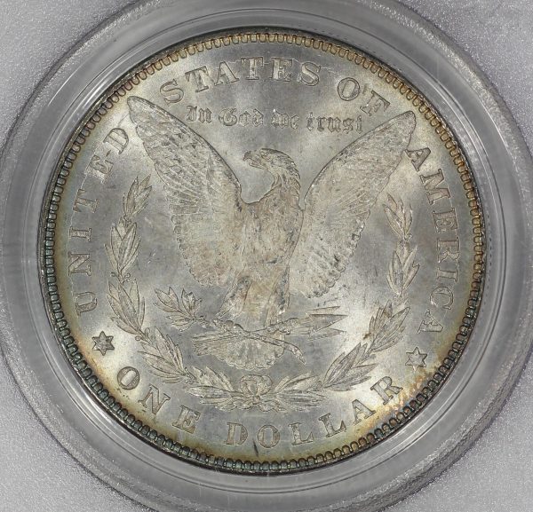 1878 7/8TF Strong Morgan Silver Dollar PCGS MS63 OGH Toned - Image 5