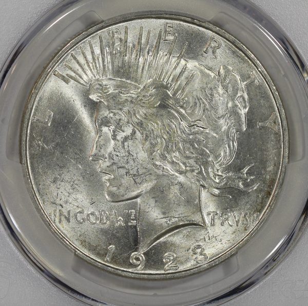 1923-D $1 Silver Peace Dollar PCGS MS62 - Image 3