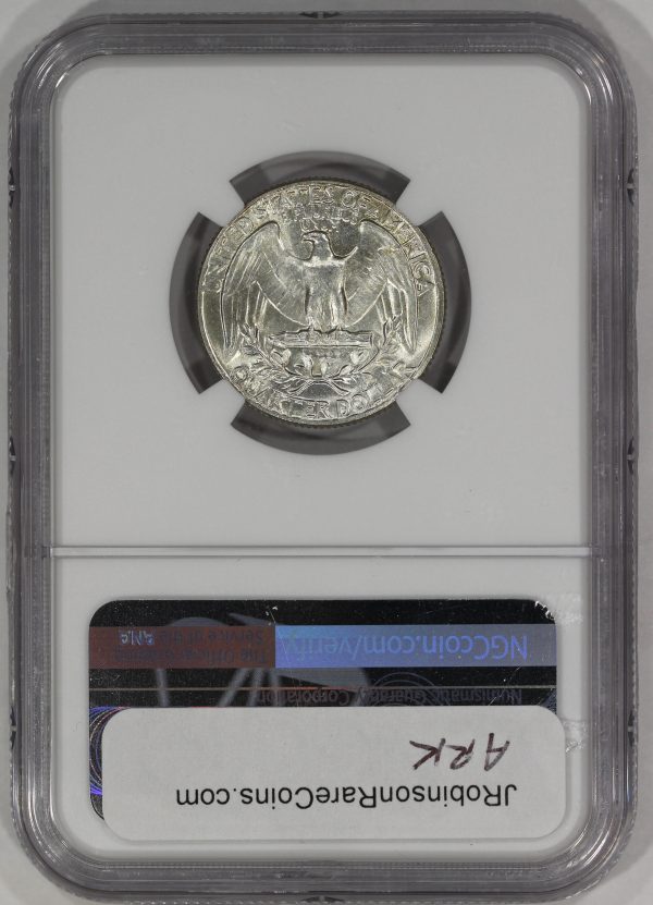 1964 25c Silver Washington Quarter NGC MS66 Colorful Toning - Image 7