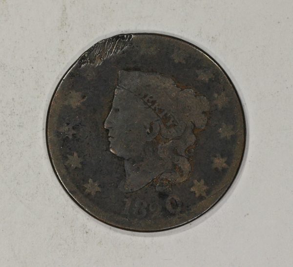 1820 1c Small Date Coronet Head Large Cent