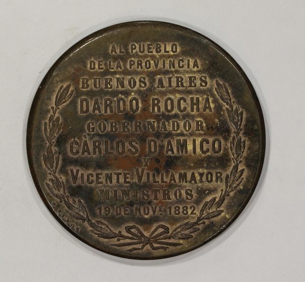 1882 Argentina Medal Founding of La Plata - Image 3