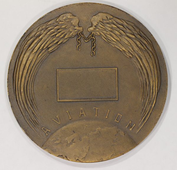 France Aviation Medal by Francoise Montagny 68mm Bronze Paris Mint - Image 4