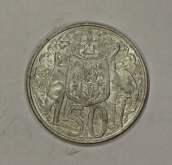 1966 Australia Silver 50 Cents Coin KM#67