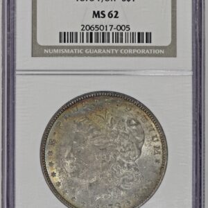 1878 7/8TF $1 Morgan Silver Dollar NGC MS63 Toned Strong 7/4 VAM 37