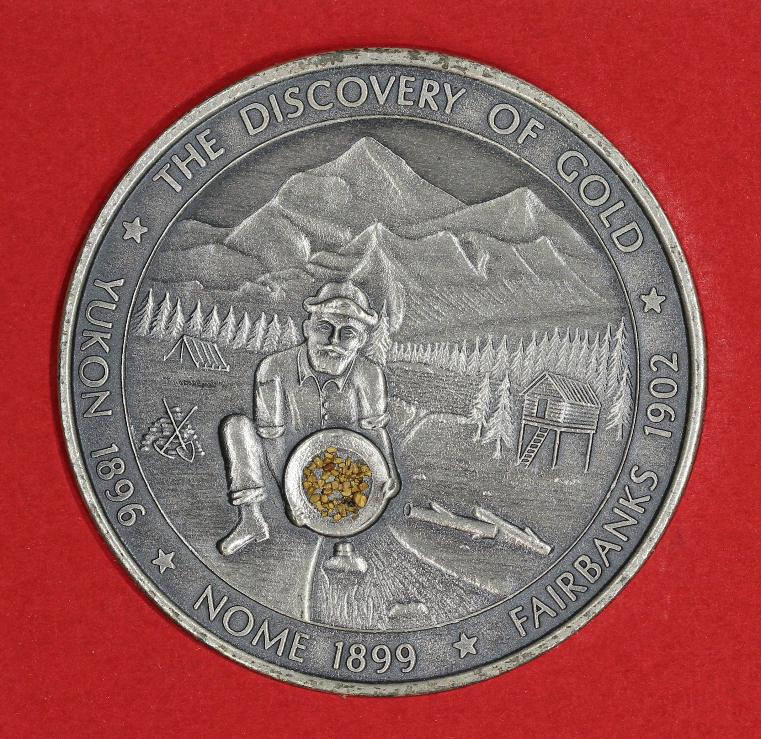1972 1oz .999 Silver Alaska Discovery of Gold Vintage Round #625