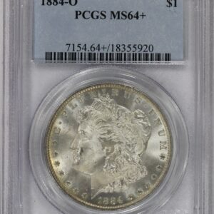 1884-O $1 Morgan Silver Dollar PCGS MS64+ Plus Grade