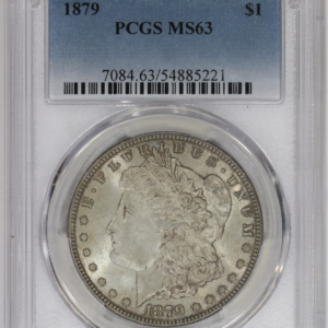 1879 $1 Morgan Silver Dollar PCGS MS63