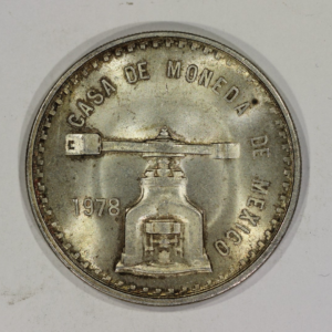 1978 Mo Mexico Silver Una Onza Coin Casa De Moneda Key Date