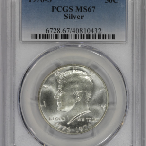 1976-S 50c Silver Kennedy Bicentennial Half Dollar PCGS MS67