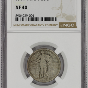 1917 25c Type 1 Standing Liberty Quarter NGC XF40