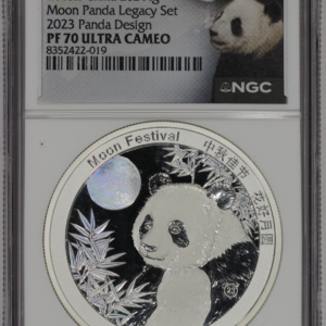 2025Z China 2oz Silver Panda Moon Festival Legacy Set 2023 NGC PF70 Ultra Cameo