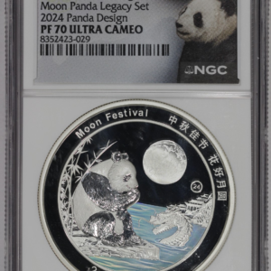 2025Z China 2oz Silver Panda Moon Festival Legacy 2024 NGC PF70 Ultra Cameo
